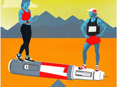 Jay Vollmar for Canadian Running mag. collage conceptual illustration editorial illustration illustration illustrationart illustrationartist illustrationzone illustrator jay vollmar running