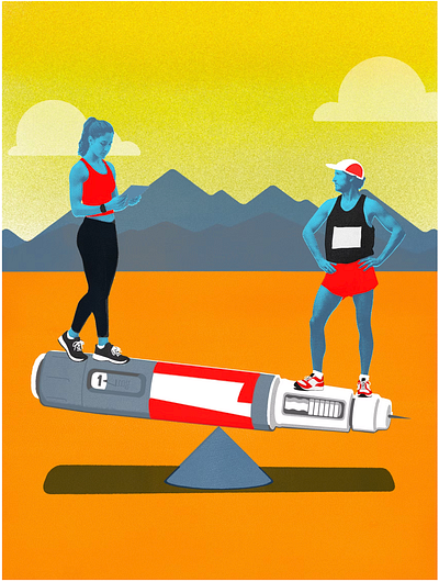 Jay Vollmar for Canadian Running mag. collage conceptual illustration editorial illustration illustration illustrationart illustrationartist illustrationzone illustrator jay vollmar running