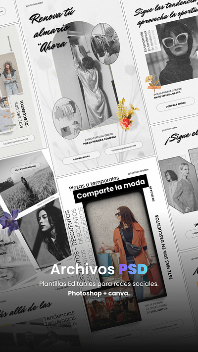 Plantillas minimalistas branding diseñodemoda diseños graphic design marcas minimalista moda plantillas plantillasminimalista