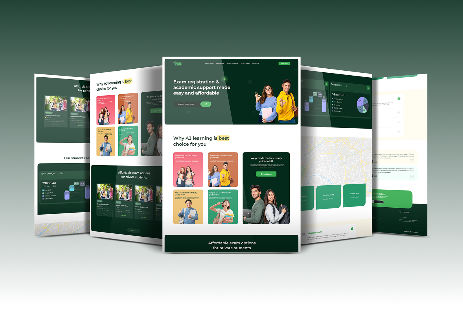 Example of Lms Website Design & Responsive Design