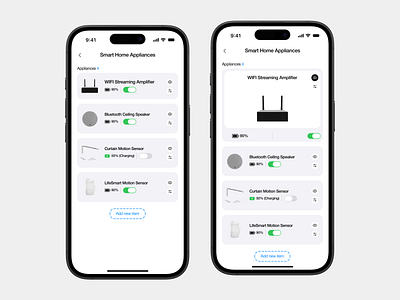 Smart-Home Mobile App Design ai graphic design ios iphone design lightmode minimalist mobile app smarthome technology