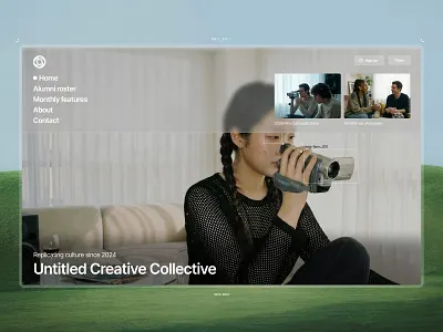Anti Design - Landing Page brutalist community landing page minimal web design