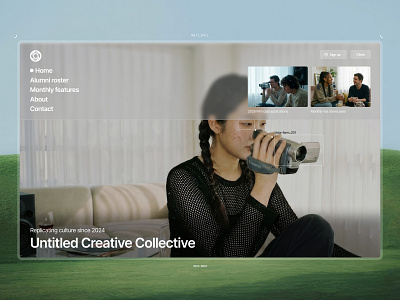 Anti Design - Landing Page brutalist community landing page minimal web design