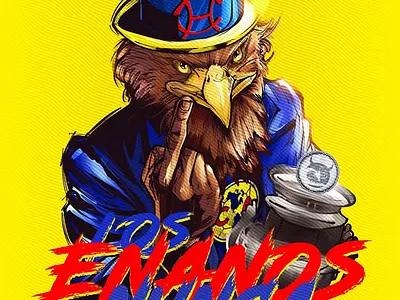 Tifo Los enanos nunca crecen aguilas akyanyme aniversario clubamerica dibujo digitalart elmasgrande elreydecopas futbol ilustracion ligamx mexico monumental noai painting soccer social tifo trapo usa