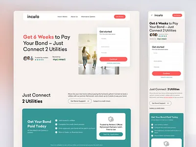 Utility and payment processing - Landing page home page home page design landing page landing page design mockup ui design ux design webdesign website website design