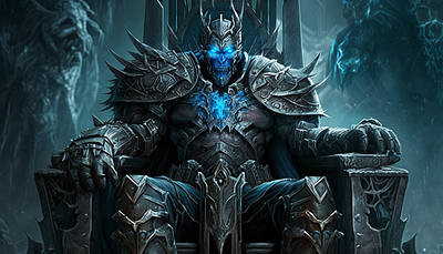 Lich King characters design fantasy game graphic design illustration lichking rpg