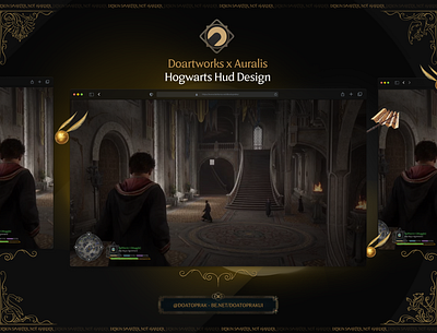 Auralis HogwartsRP Hud UI I Gta V character creation design doartworks doatoprak figma fivem gmod grand theft auto graphic design gta harry potter hogwarts roleplay hogwarts rp hud hud design hud ui illustration ui ui design uiux