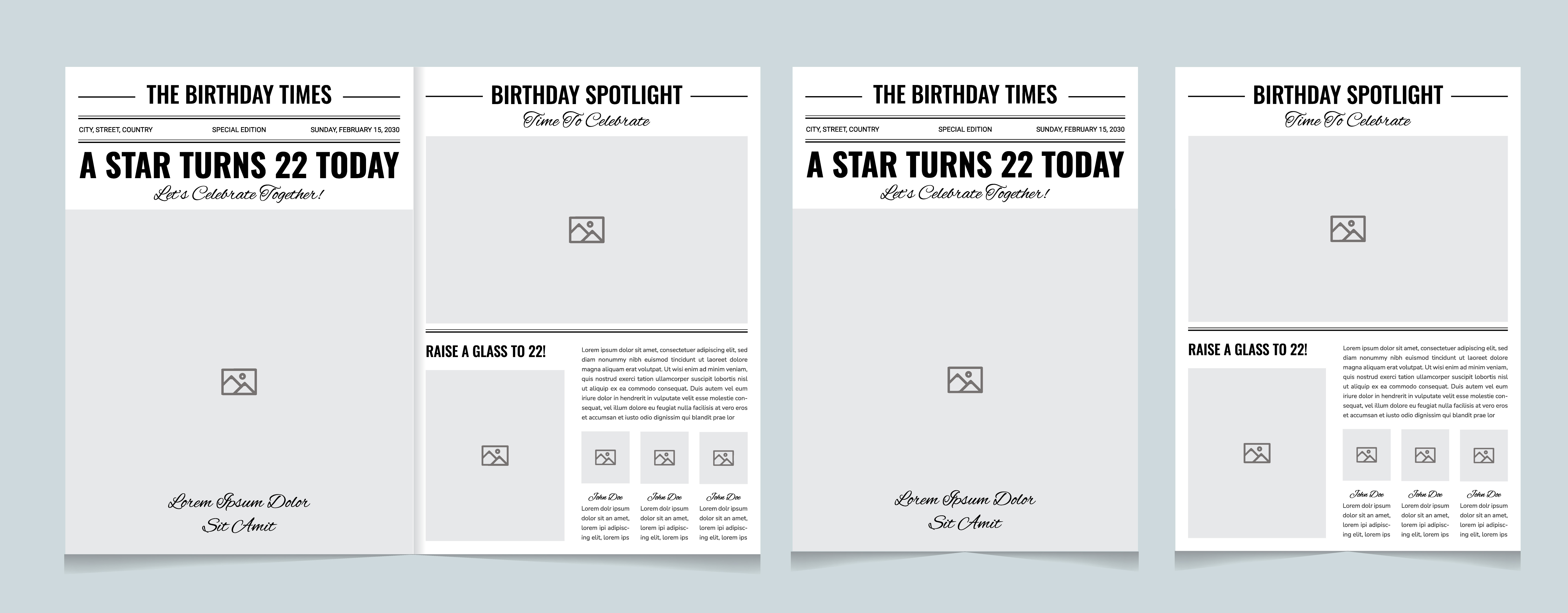 Birthday Newspaper Template – Editable Printable Birthday News birthday birthday announcement layout birthday front page layout birthday headline template birthday magazine cover birthday news template birthday newspaper template birthday spotlight design celebration poster template custom birthday newspaper editable birthday poster fake newspaper template milestone birthday poster modern newspaper design newspaper flyer template newspaper style birthday card personalized birthday print photo birthday template printable newspaper birthday vintage newspaper design