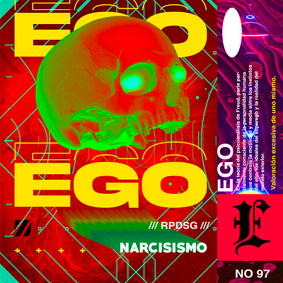 EGO graphic design illustration