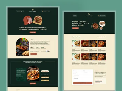 House of Beef – Fresh UI/UX for Beef Curry Ecommerce beef curry checkout flow clean design conversion design ecommerce food delivery food ecommerce landing page minimal ui modern ui new design online store product page responsive design shopping experience ui design uiux ux improvement web design website design