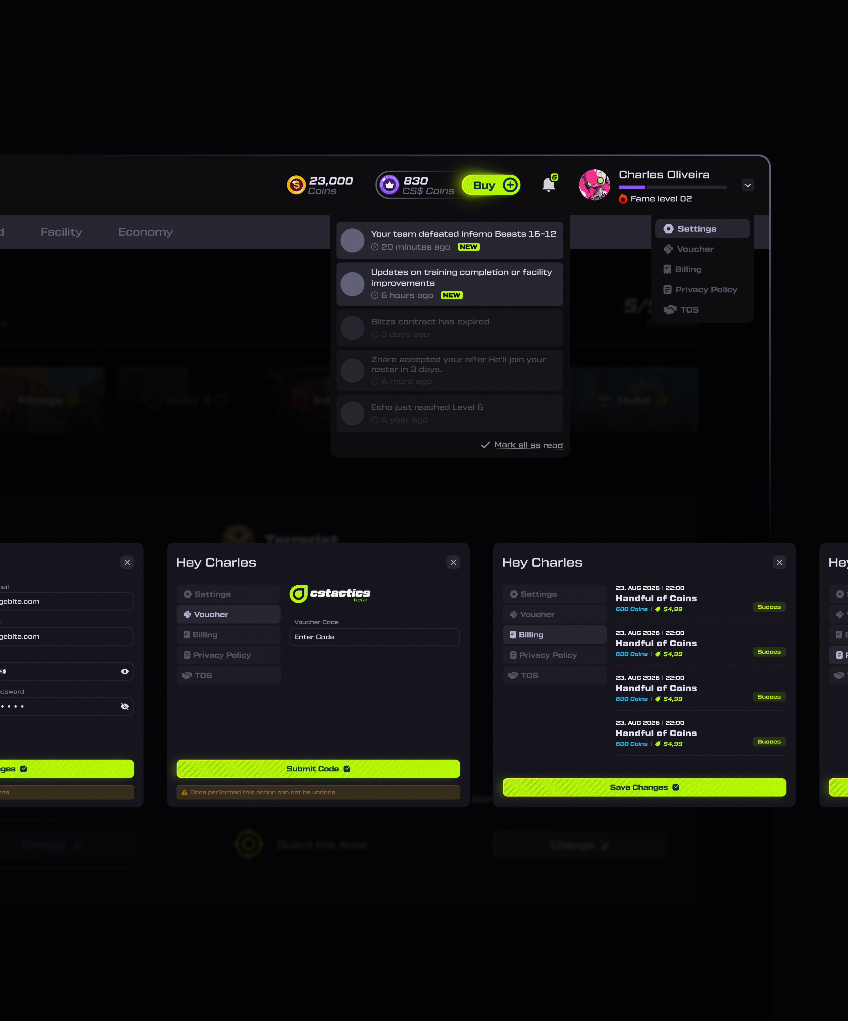 GAMING PLATFORM | SETTINGS community platform crm dashboard crypto game crypto platform crypto trading esports platform fanbase app gaming app gaming marketplace gaming platform gaming website igaming platform marketing platform p2p marketplace saas platform sports platform trading app trading platform trading website web3 platform