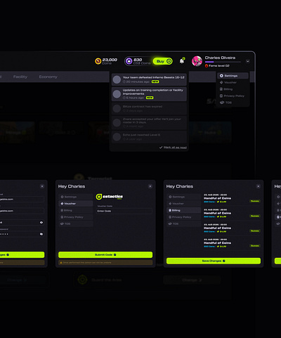 GAMING PLATFORM | SETTINGS community platform crm dashboard crypto game crypto platform crypto trading esports platform fanbase app gaming app gaming marketplace gaming platform gaming website igaming platform marketing platform p2p marketplace saas platform sports platform trading app trading platform trading website web3 platform