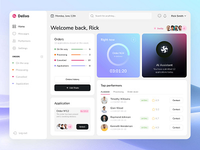 Delivery | Delivery Platform | Delivery Dashboard | Dashboard UI dashboard design delivery delivery logistics delivery management delivery operations delivery platform delivery status delivery tracking delivery workflow logistics modern design operations management order fulfillment order management order workflow product design supply chain ui ux web design web interface design