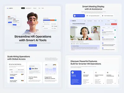 AI Operations HR Management Website ai ai tools hr hr management landing page saas saas landing page saas website web design website