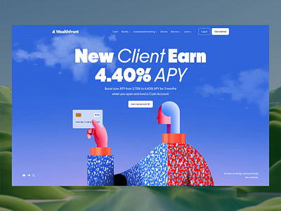 Wealthfront - Finance Website banking crypto figma finance finance app finance website financial website fintech fintech website investment landing page money ui ux web design