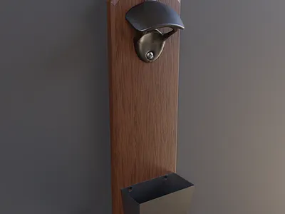 Wall Mounted Bottle Opener 3d blender