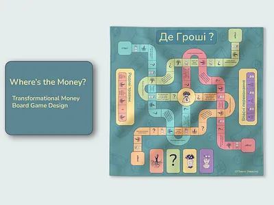 Transformational Money Board Game Design 3d modeling board game components board game design brand identity brand system flat illustration graphic design logo logo design packaging design vector design vector illustration