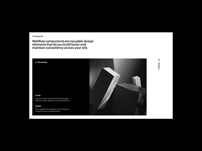 The Blueprint - Info 08 (Variation) component library hero sections minimalism web design webflow