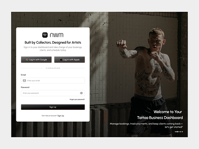 Login Form UI — NWM dashboard devdock flat from ui input filed join login login form loginform minimal minimalism painless.design registration signin signup tattoo ui ux web design website