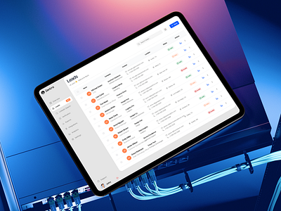 B2B SaaS Lead Generation Dashboard — Leads Management UI interface product service startup ui ux web