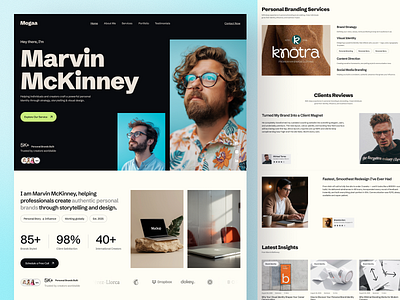 Marvin McKinney – Personal Brand Website Design - Agency Website agency website brand strategist coach website creative agency creative portfolio creative services website creator website entrepreneur website high conversion influencer portfolio website marketing agency website personal branding website personal portfolio personal portfolio website portfolio web premium personal branding professional coach website story driven web design strategist portfolio visual identity