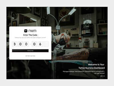 Verification Code - Email Verification - SaaS Form UI dashboard devdock flat from ui input filed join login login form loginform minimalism painless.design registration signin signup tattoo website