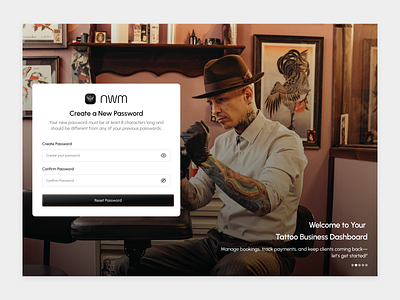 Create New Password dashboard devdock from ui input filed login login form loginform minimalism painless.design registration signin signup tattoo website