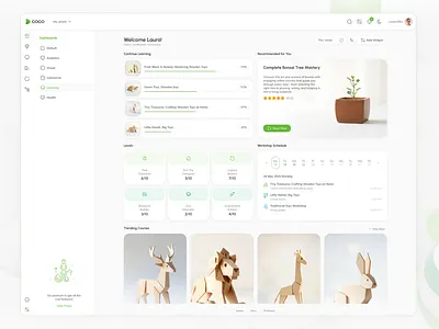 E-learning Dashboard course dashboard course management customizable layout dashboard data visualization e learning edtech education technology learning levels learning management system lms online learning progress tracking student dashboard trending courses ui design user interface ux workshop schedule