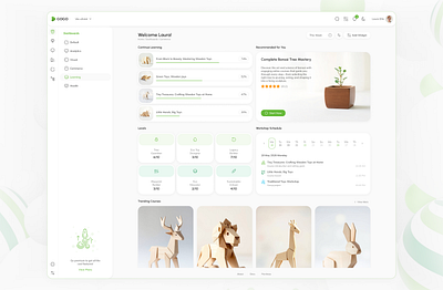 E-learning Dashboard course dashboard course management customizable layout dashboard data visualization e learning edtech education technology learning levels learning management system lms online learning progress tracking student dashboard trending courses ui design user interface ux workshop schedule