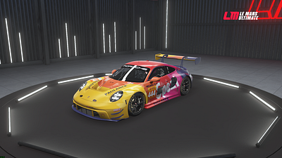 Spezi Porsche 911 Livery for Le Mans Ultimate car graphic design illustration livery racing