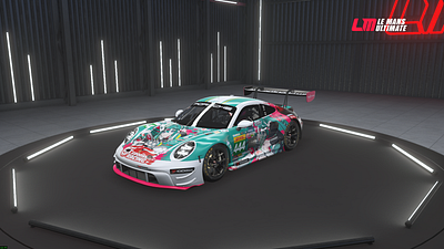 Goodsmile Racing Miku Porsche 911 Livery for Le Mans Ultimate branding car design graphic design livery porsche racing