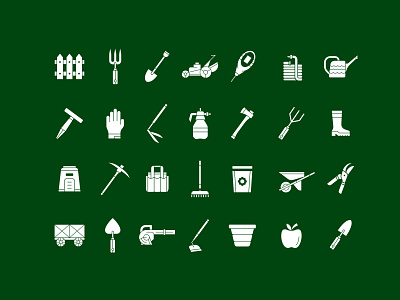 Gardening Tools Icon Set agriculture icons clean icons farming icons farming tools garden tools gardening icons gardening illustration gardening pack horticulture icons icon design iconography minimal icon set minimal vector set nature icons outdoor tools outline icons pixel perfect icons svg icons ui icons vector icons