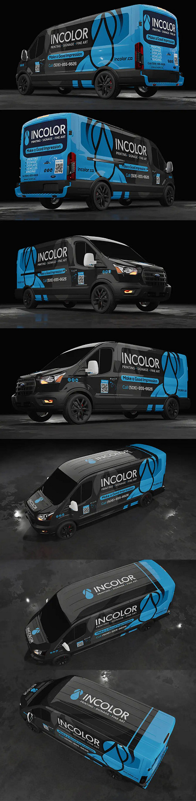 Van Wrap I INCOLOR branding creative car wrap creative graphics creative vehicle wrap design graphic design innovative car wrap van wrap wrap