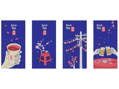 Whispers of Tết in Hanoi – Red Envelope Design cultural illustration festive design hanoi vibes lunar new year lì xì design peach blossom red envelope tet 2026 vector illustration vietnamese new year