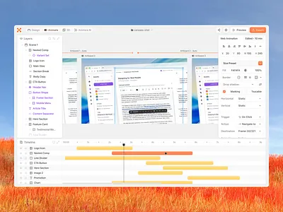 Prototype App Dashboard animation animation ui cansaas clean dashboard design design tool interaction design interface design modern ui motion design product design prototype prototyping tool saas ui ux web app web design workflow ui