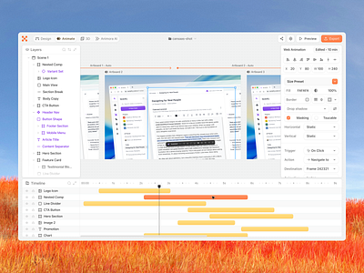 Prototype App Dashboard animation animation ui cansaas clean dashboard design design tool interaction design interface design modern ui motion design product design prototype prototyping tool saas ui ux web app web design workflow ui