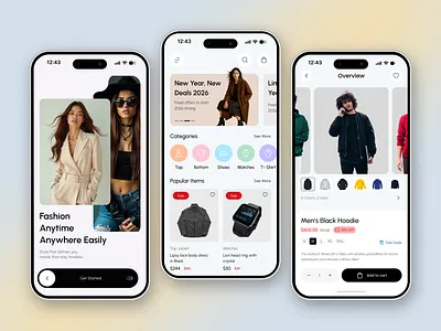 E-commerce Mobile App app design app ui ecommerce ecommerce app fashion fashion store app interface mobile app mobile app design mobile design mobile interface mobile store online shop shop store ui ui ux ux