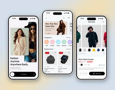 E-commerce Mobile App app design app ui ecommerce ecommerce app fashion fashion store app interface mobile app mobile app design mobile design mobile interface mobile store online shop shop store ui ui ux ux