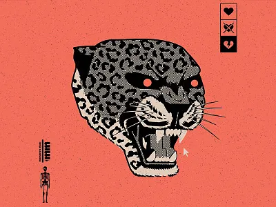 Glitch IX book cartoon cat cd character design graphic design illustration jaguar music panther skull ui vector vinyl