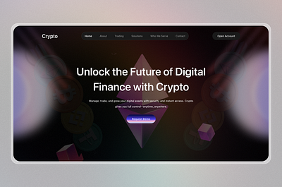 Crypto Asset Management Website Concept alaminhossen creativedesign cryptodesign cryptoplatform cryptotrading darkthemedesign designinspiration digitalfinance dribbbledesign fintechui gopalchaterjee interfacedesign modernui parthoadhikary productdesign uidesign uiux uxdesign webdesign webui