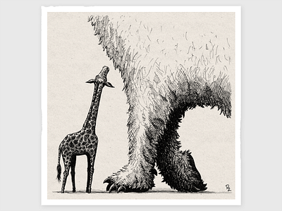 Little animal book illustration character character design concept design drawing editorial fauna game illustration giraffe illustration ink