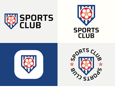 Sports Club Logo brandidentity branding club elegant emblem football footballclub geometric icon illustration logo logodesign minimal minimalist soccer soccerlogo sports symbol tech technology