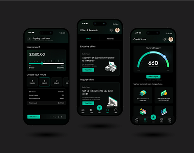 Cash Advance App Solution Design app design branding design solution designer ios app mobile app on demand app shot ui ux
