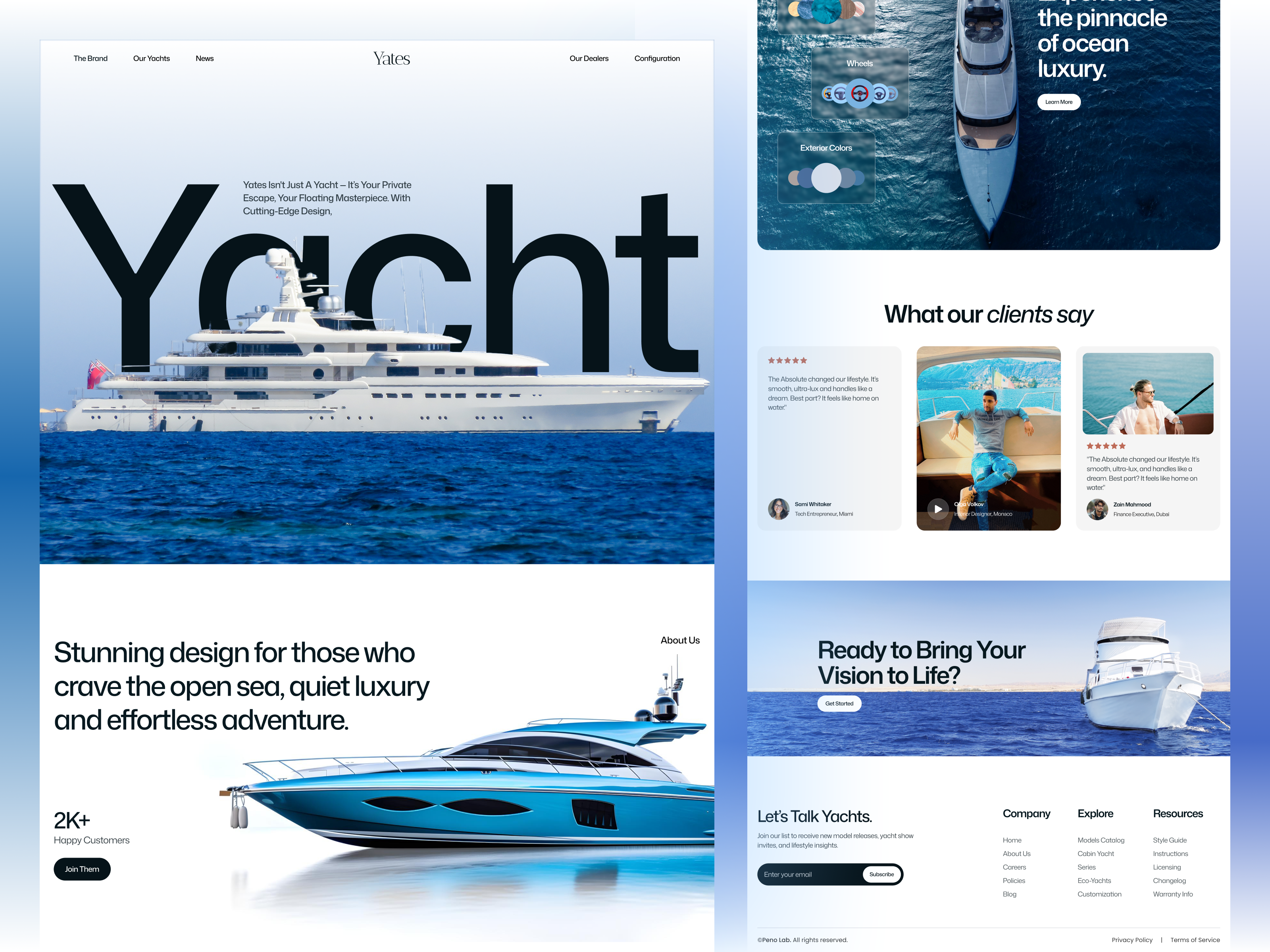Example of Custom Webflow Website Design