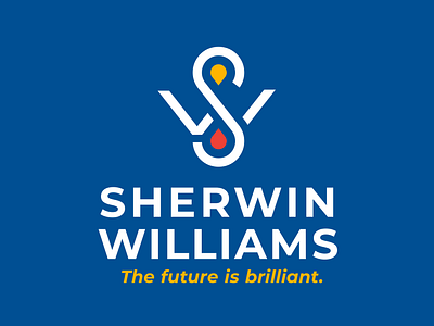 Sherwin Williams Refresh brand branding design freelance graphic identity illustrator logo mark missouri paint rebrand sherwin williams st louis typographic update