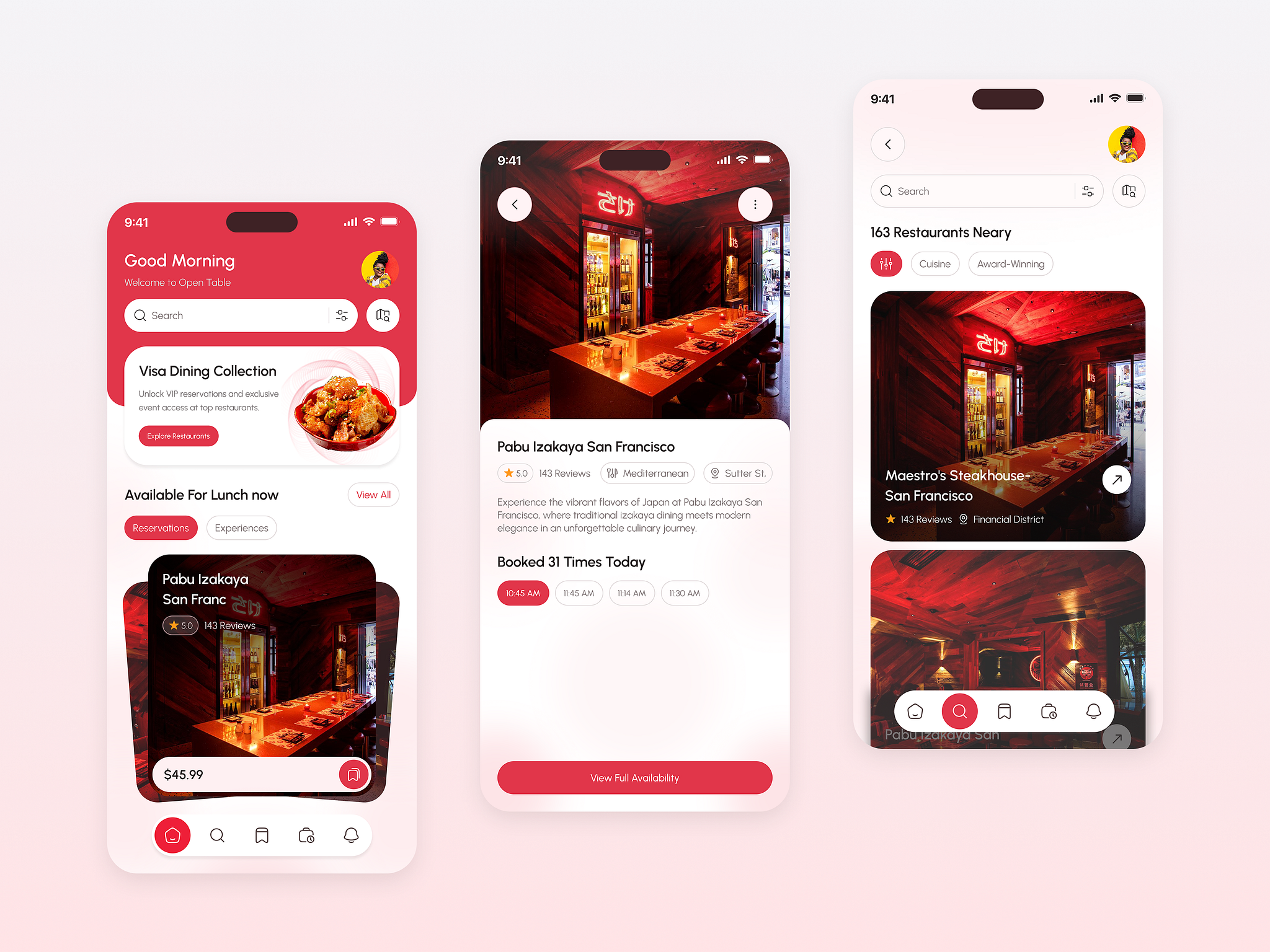 Restaurant Reservation Mobile App UI Design by Md Arafat Rahman on Dribbble