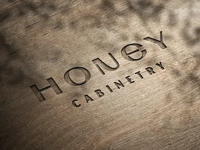 Honey Cabinetry Brand Logo Design brand branding cabinetry central coast design identity interior interiordesigner logo san luis obispo visual identity