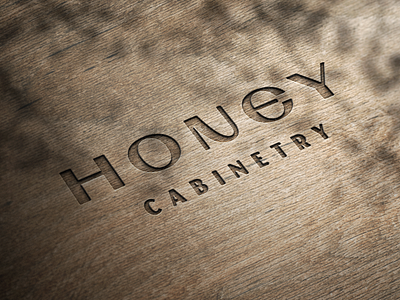 Honey Cabinetry Brand Logo Design brand branding cabinetry central coast design identity interior interiordesigner logo san luis obispo visual identity
