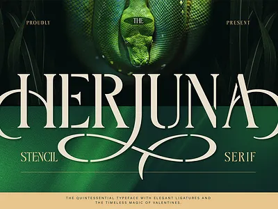 Herjuna branding couture custom font decorative display editorial elegant font font design font free font style high end logotype luxury magazine serif stencil stylish typeface wedding