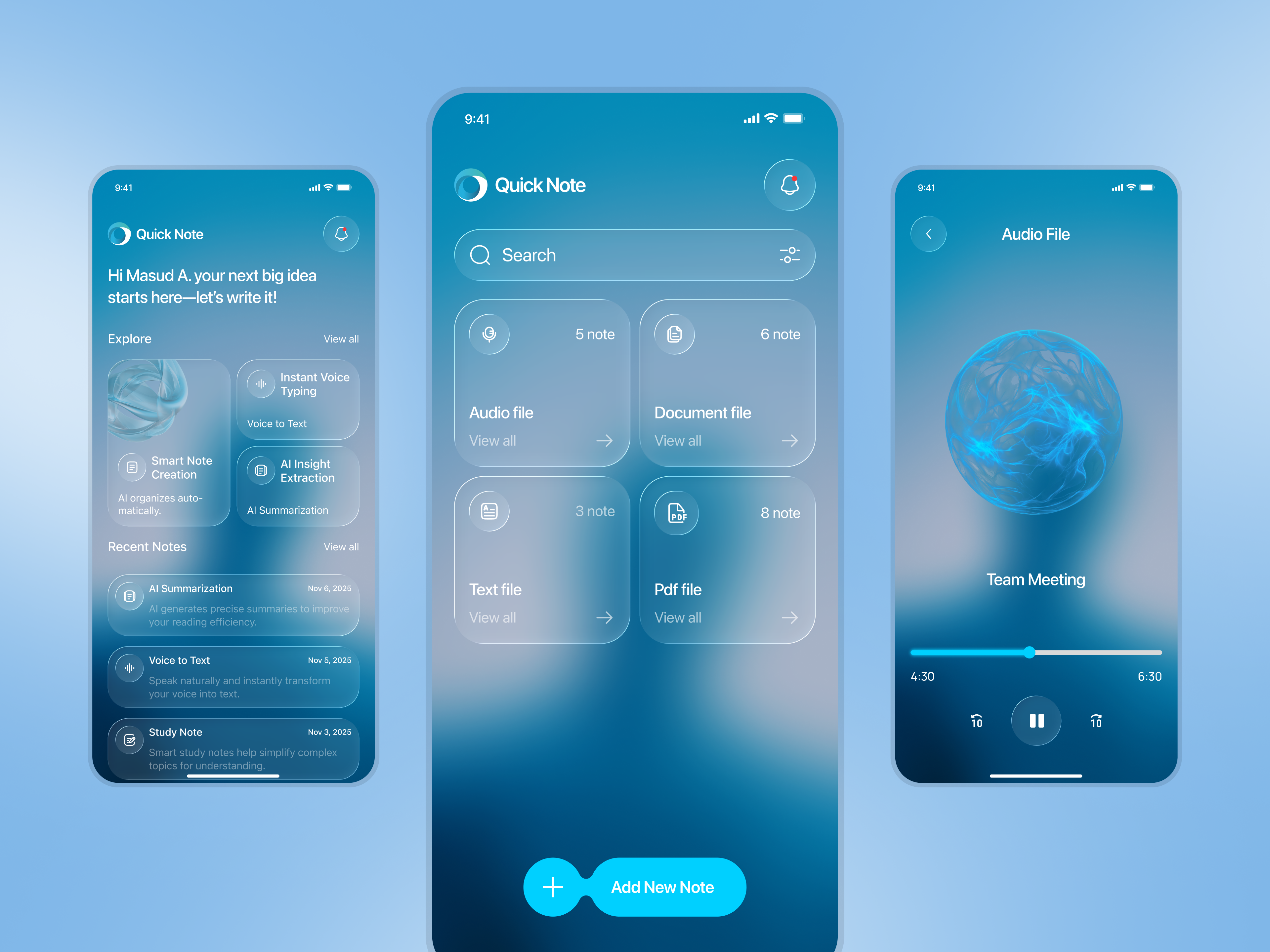 Example of Ai Assistant Mobile App — Design